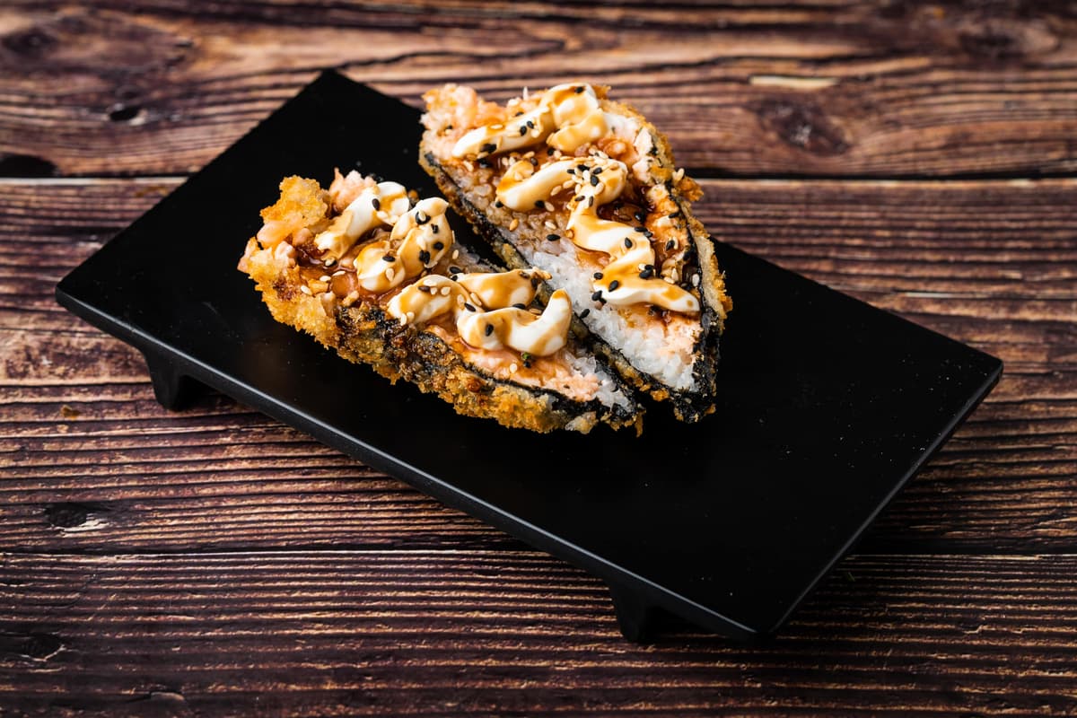 Temaki salmão tempurá